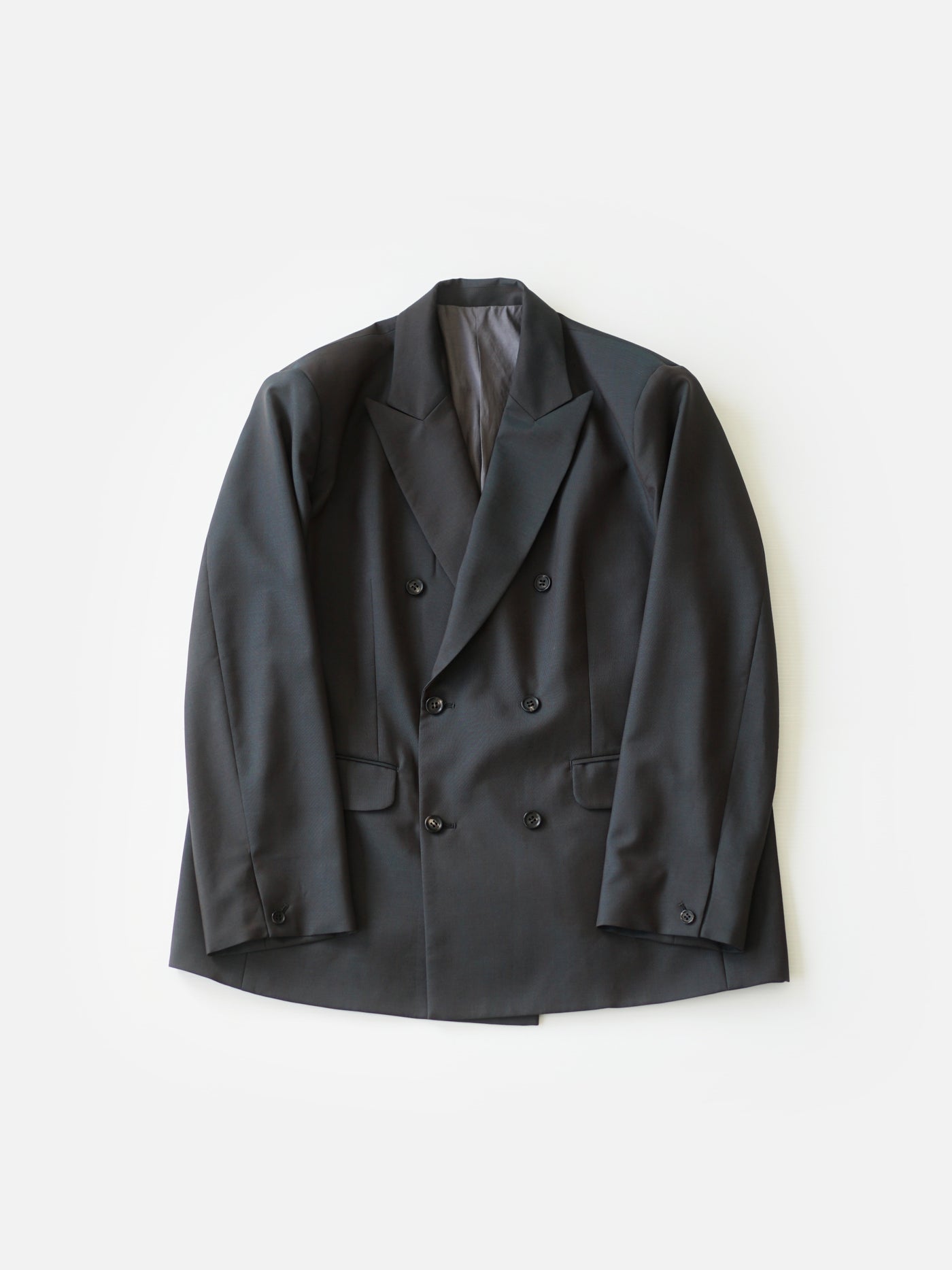 Wool & Kid mohair Tropical double breasted jacket