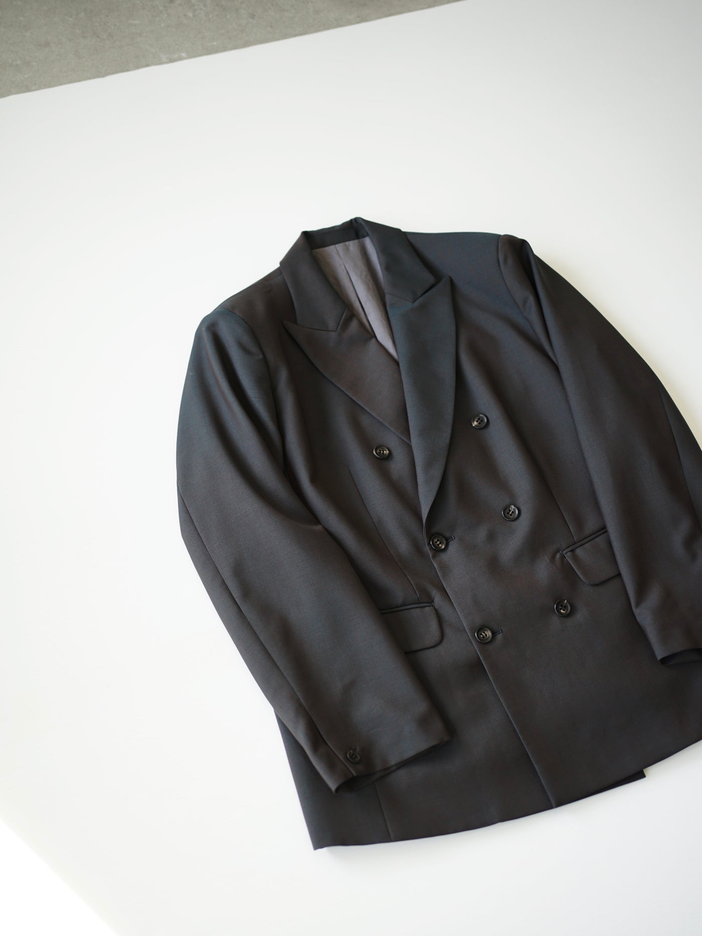 Wool & Kid mohair Tropical double breasted jacket