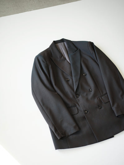 Wool & Kid mohair Tropical double breasted jacket