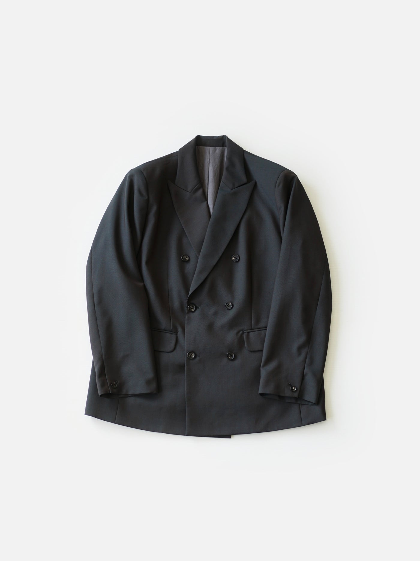Wool & Kid mohair Tropical double breasted jacket