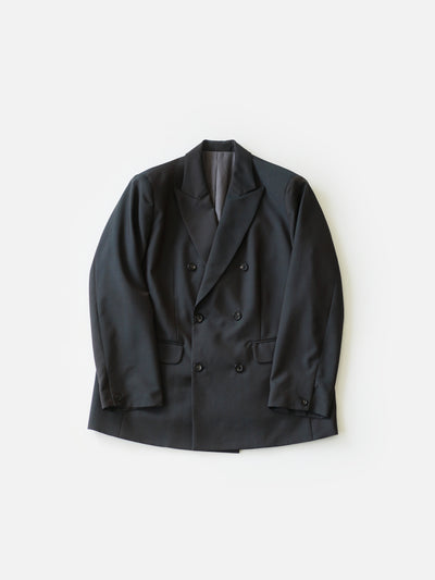 Wool & Kid mohair Tropical double breasted jacket