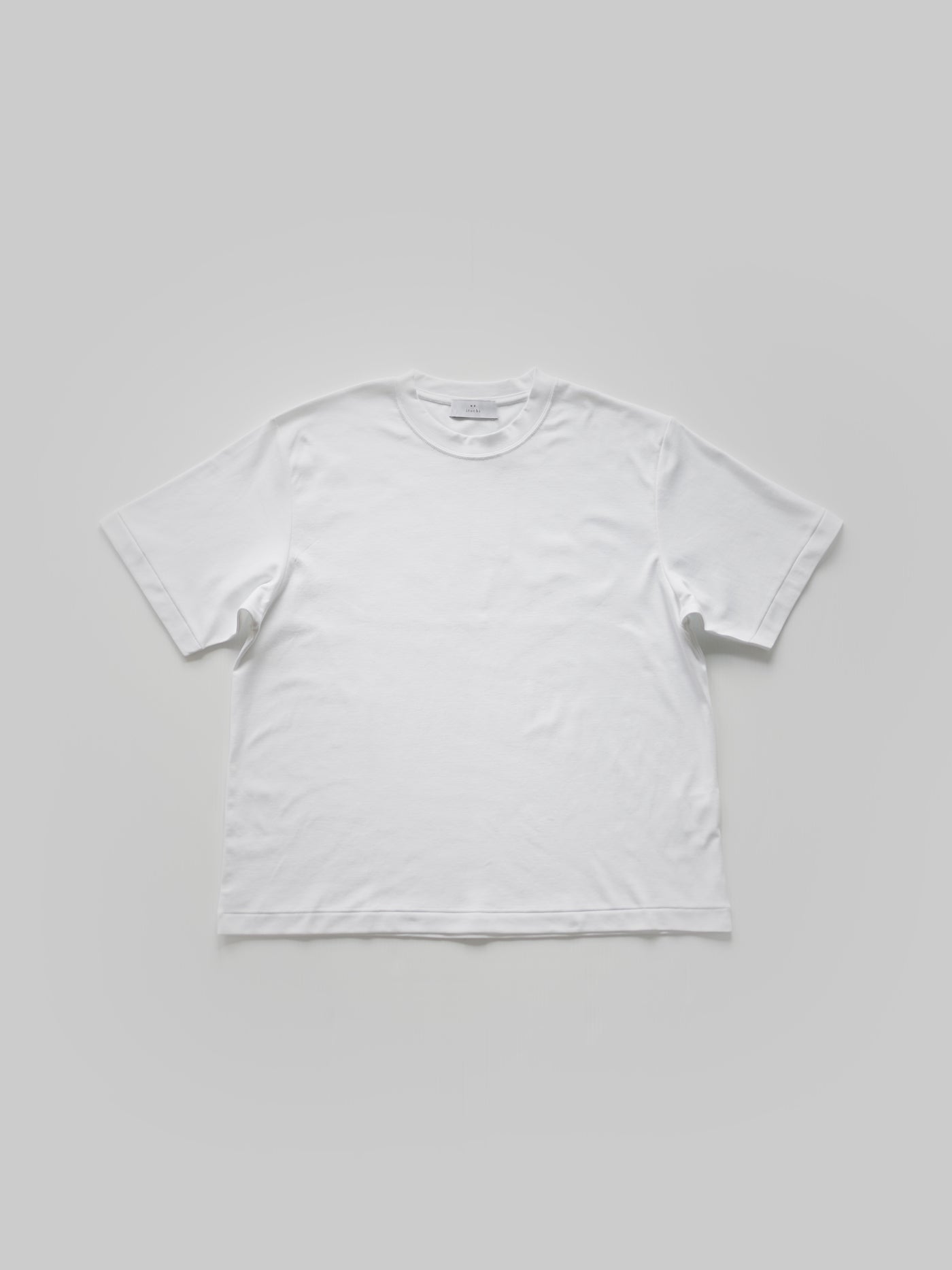 Suvin cotton smooth crew neck t-shirt