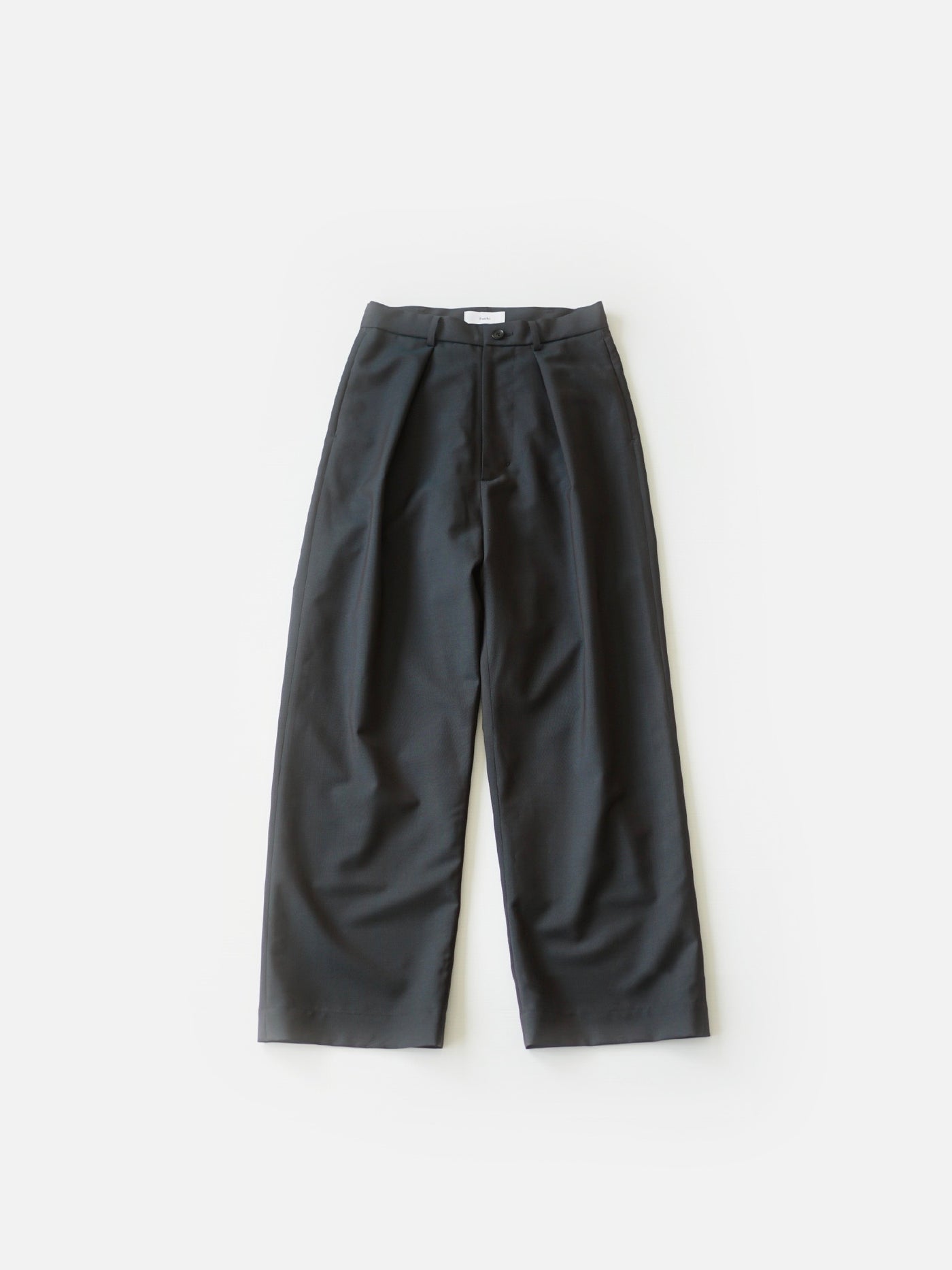 Wool & Kid mohair Tropical tuck slacks