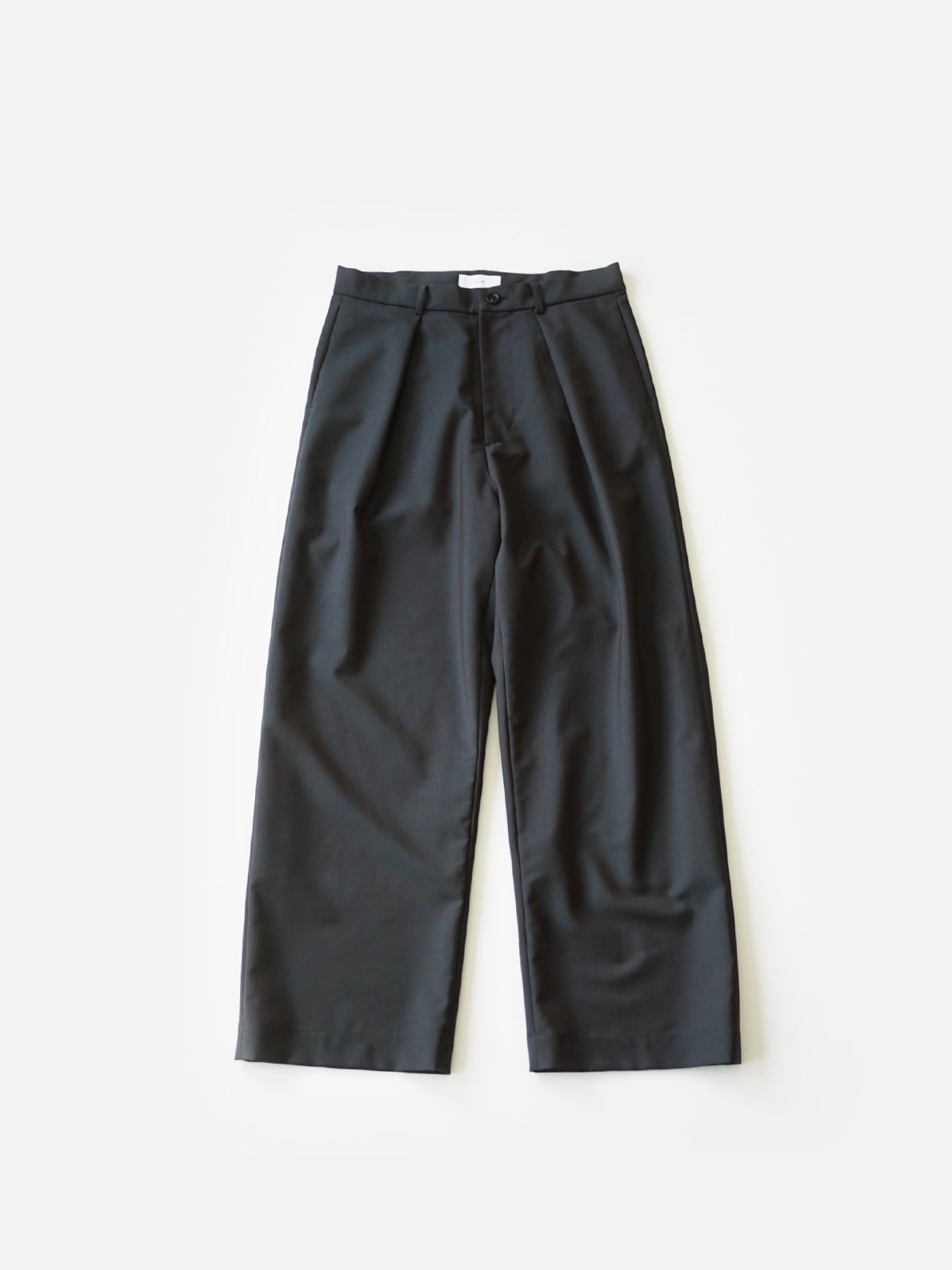 Wool & Kid mohair Tropical tuck slacks