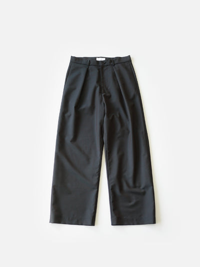Wool & Kid mohair Tropical tuck slacks