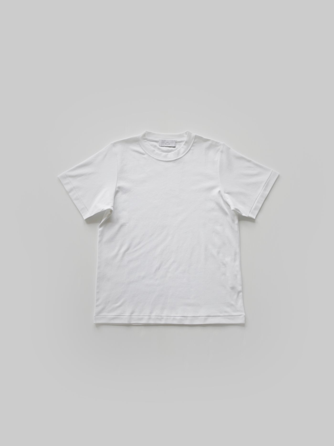 Suvin cotton smooth crew neck t-shirt