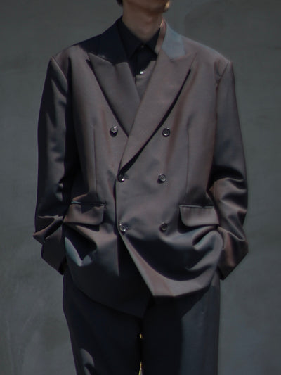 [Pre-order] Wool & Kid mohair Tropical double breasted jacket