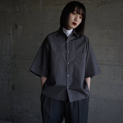 Suvin/pima 120/2 typewriter cloth raglan half sleeve shirt