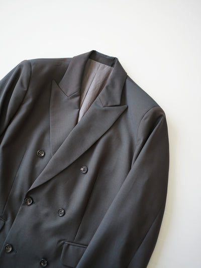 Wool & Kid mohair Tropical double breasted jacket