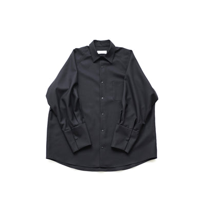 wool raglan sleeve shirt