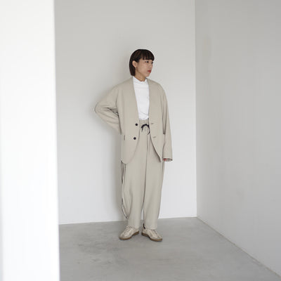 Polyester Linon pleated track pants