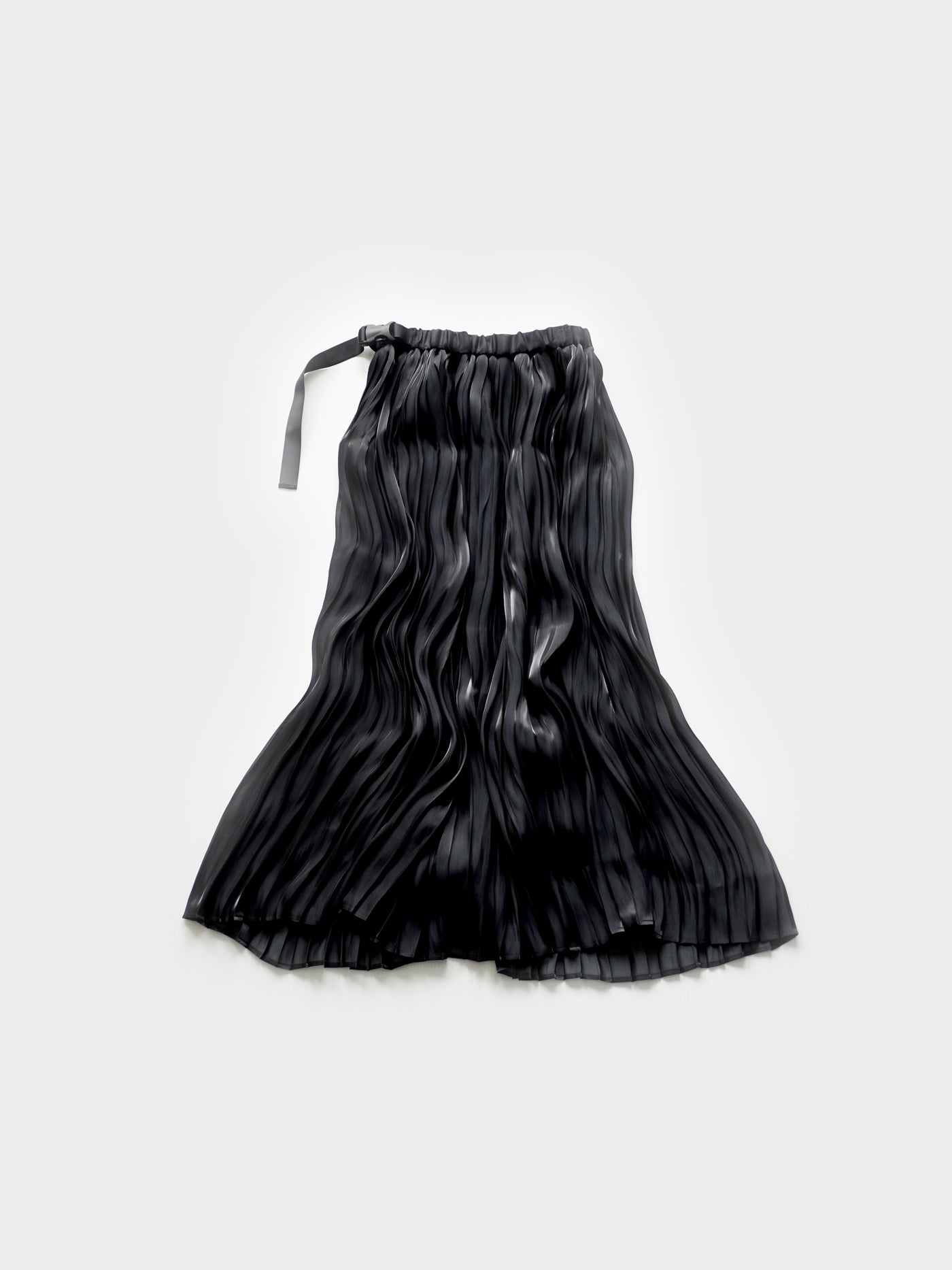 [Pre-order] Aurora cloth double side pleated skirt / black