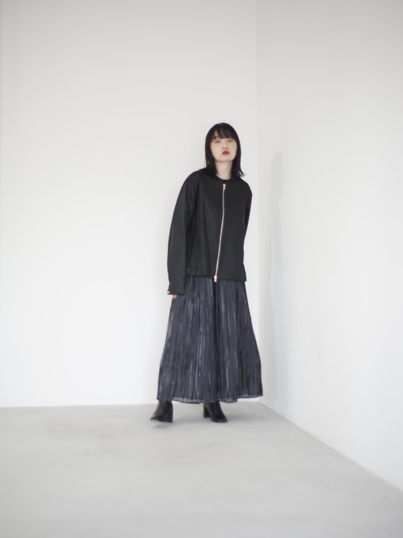 shuttle loom fabric slit riders jacket