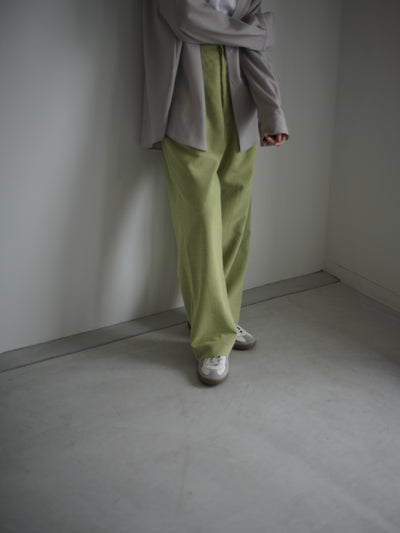 Wool & Cashmere corduroy tuck slacks