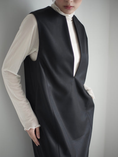 shuttle loom fabric keyneck jumper skirt