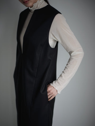 shuttle loom fabric keyneck jumper skirt