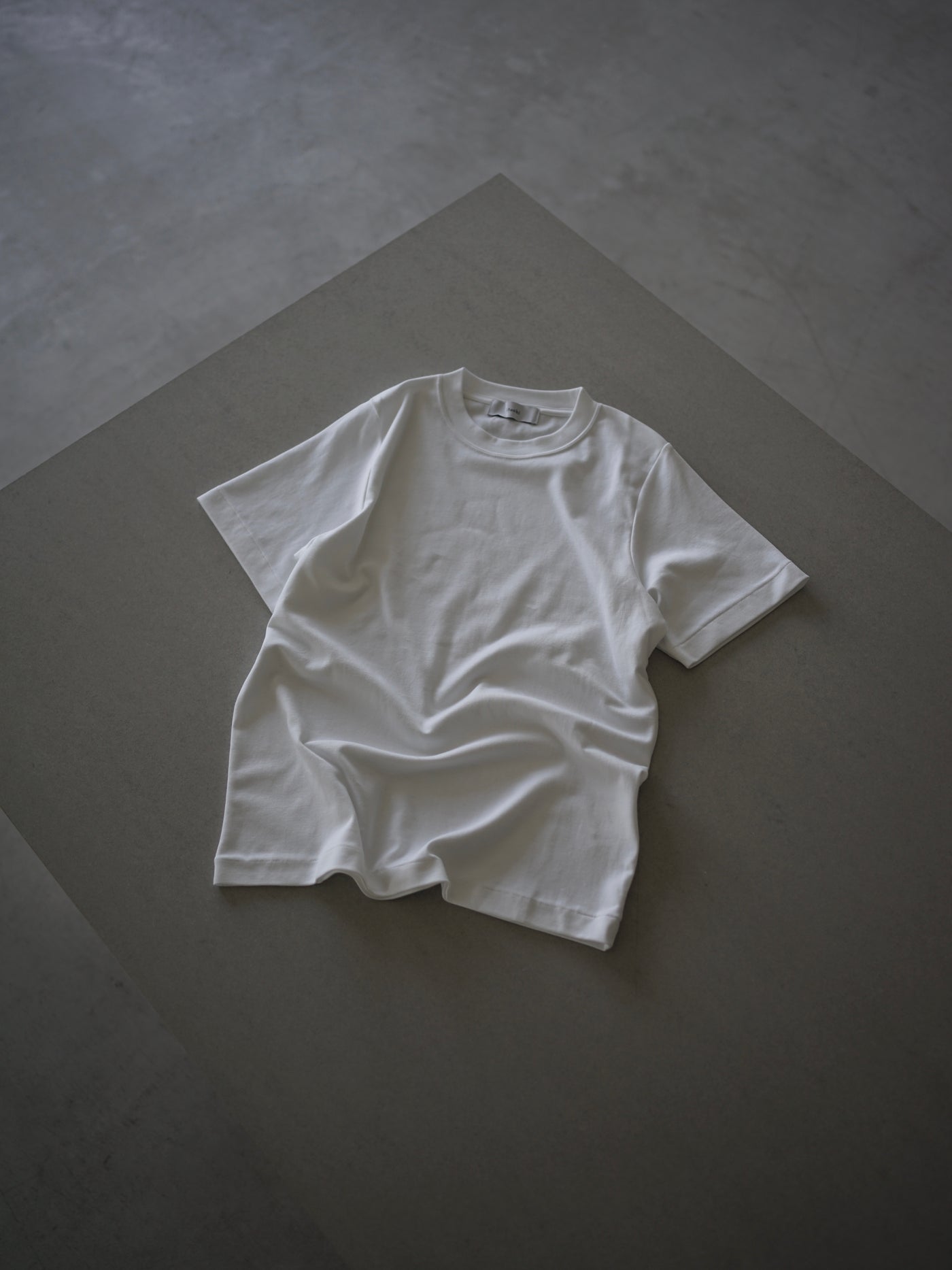 Suvin cotton smooth crew neck t-shirt