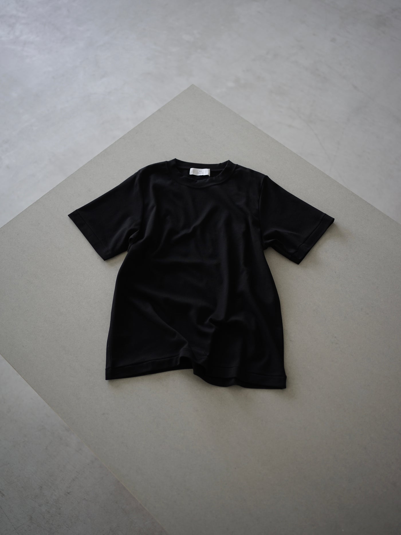 Suvin cotton smooth crew neck t-shirt