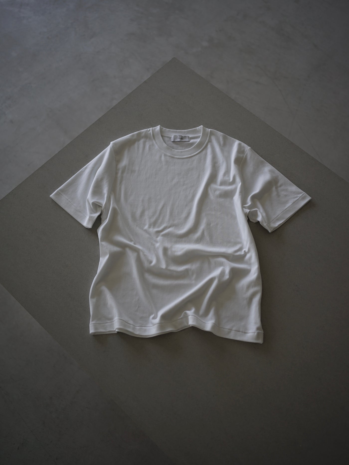 Suvin cotton smooth crew neck t-shirt