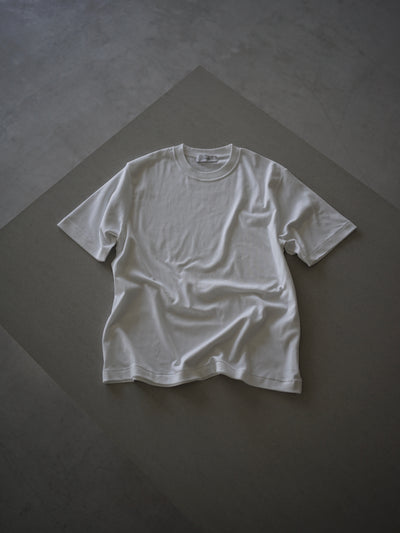 Suvin cotton smooth crew neck t-shirt