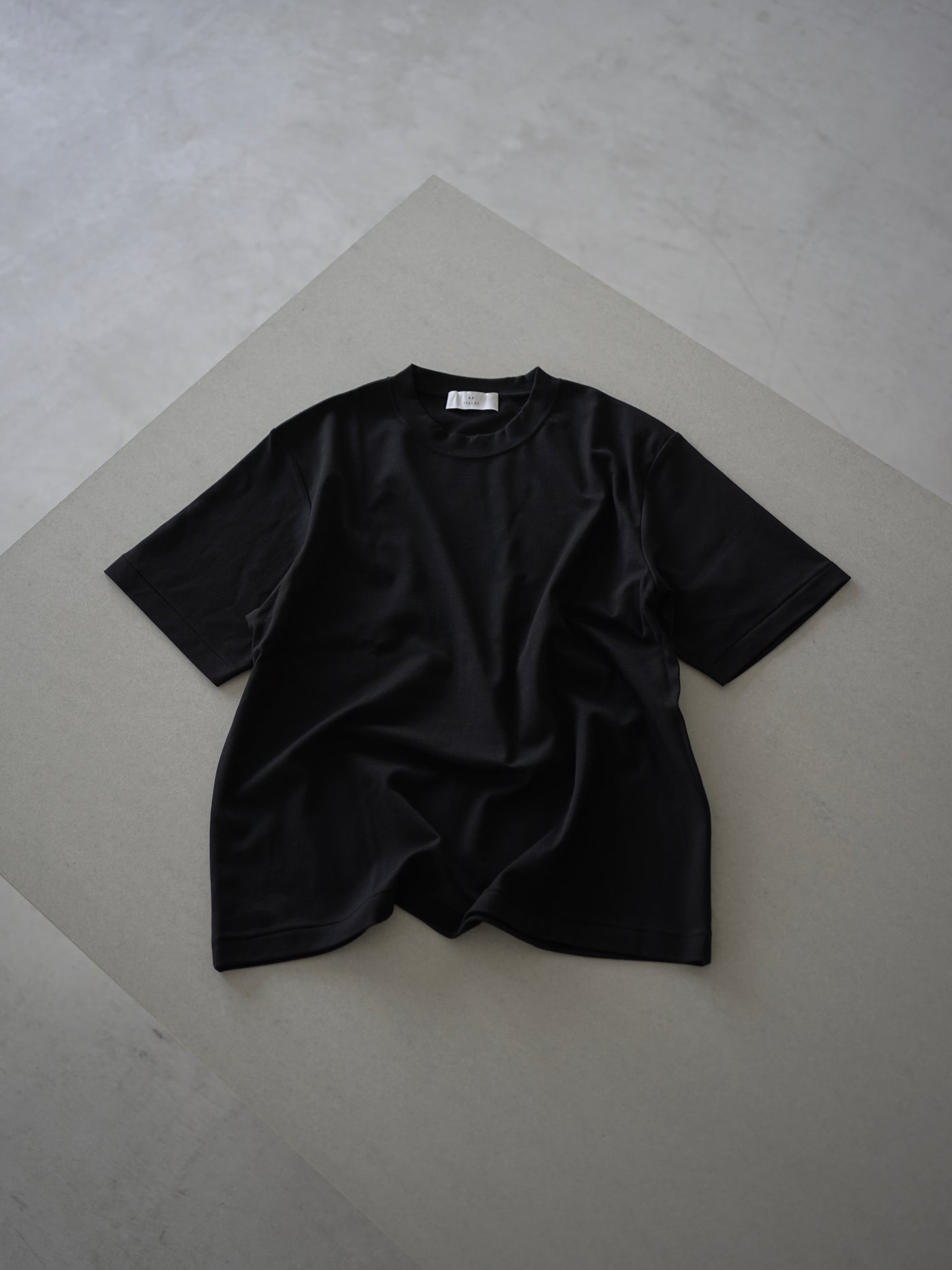 Suvin cotton smooth crew neck t-shirt