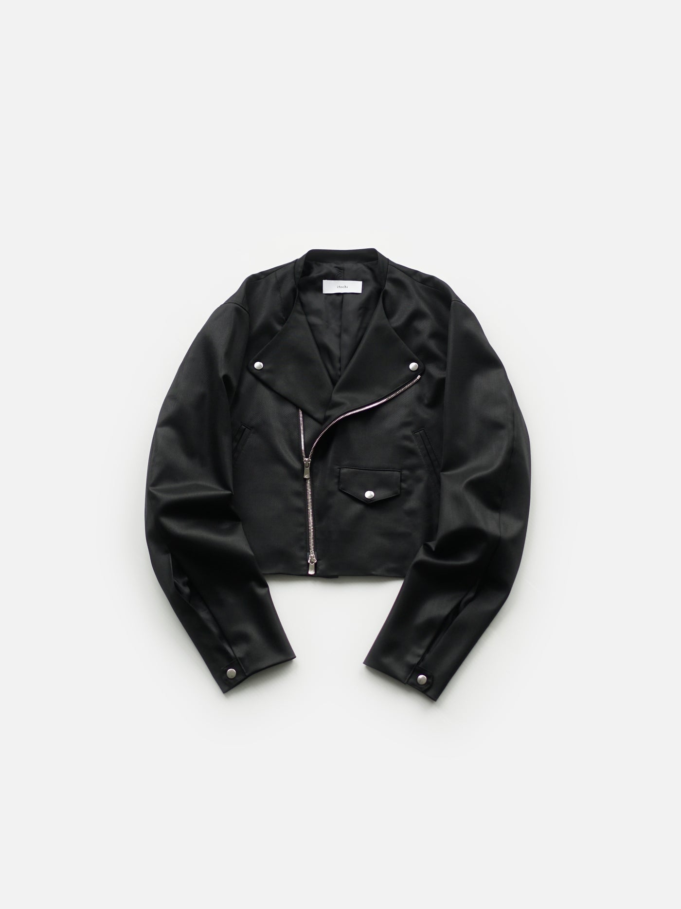 shuttle loom fabric double breasted riders jacket / size1