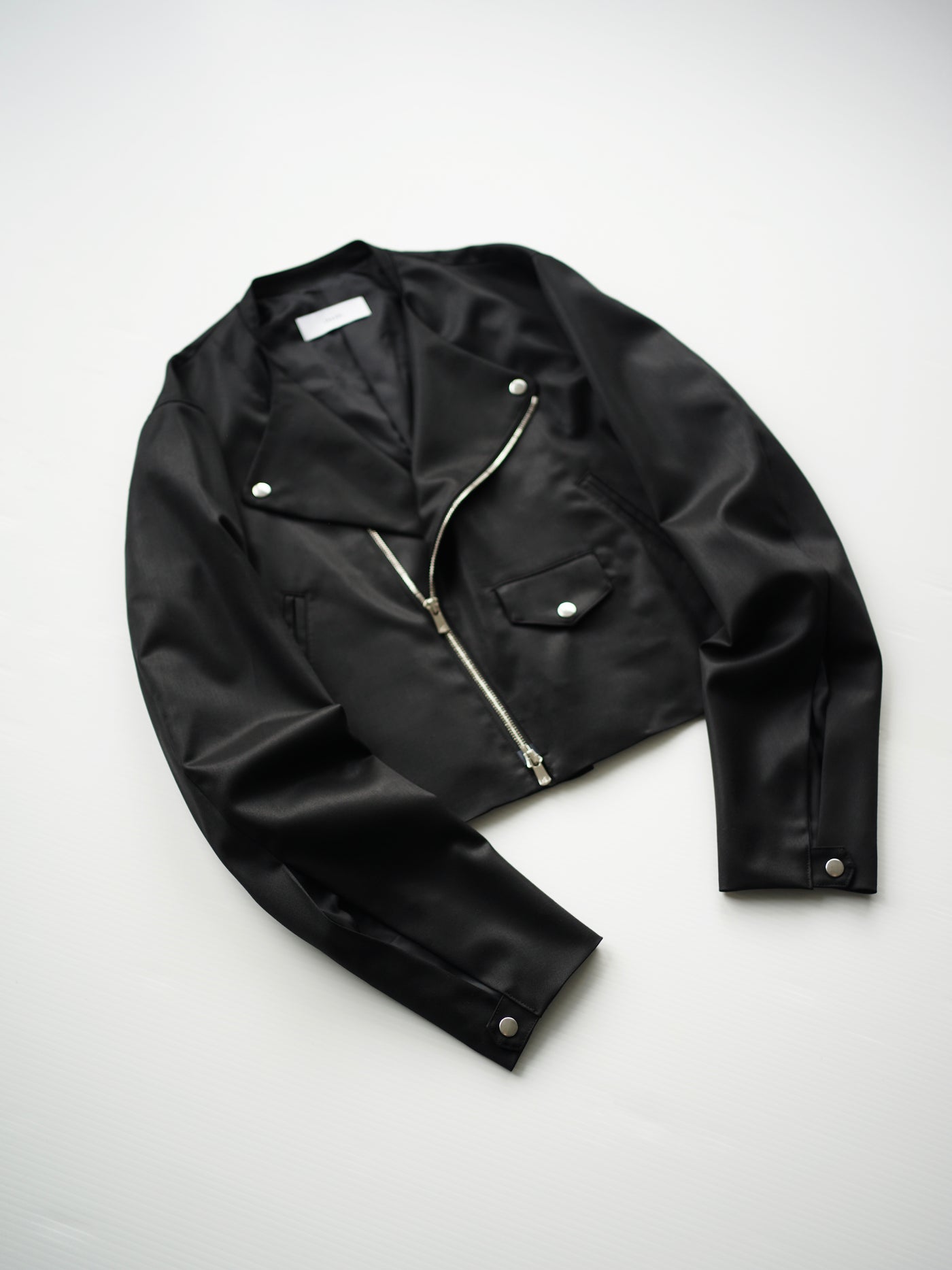 shuttle loom fabric double breasted riders jacket / size1