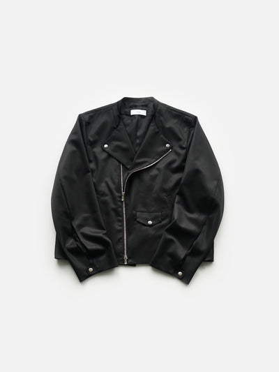 shuttle loom fabric double breasted riders jacket / size2