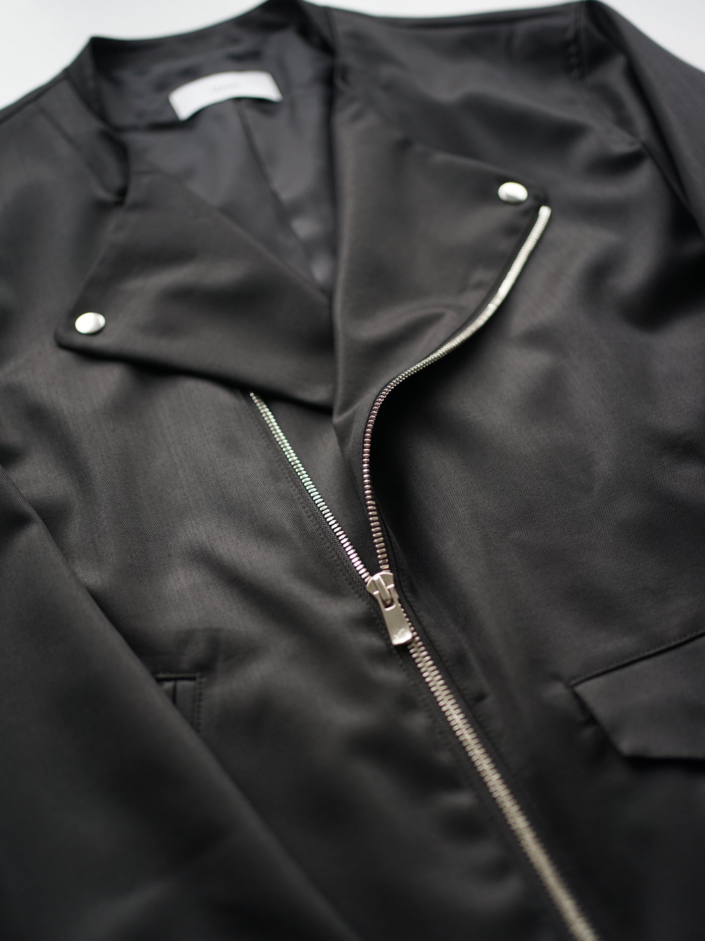 shuttle loom fabric double breasted riders jacket / size2