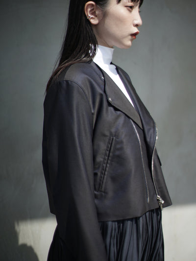 Wool & silk double breasted riders jacket / size1