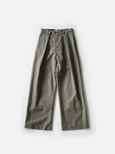 Wool & Cashmere corduroy tuck slacks